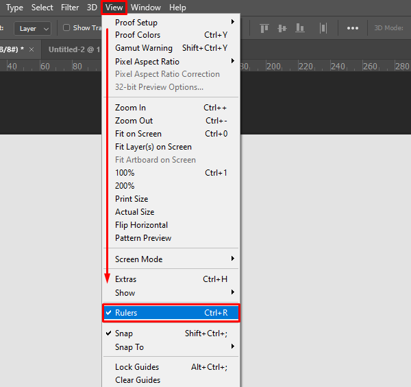 How To Get Grid Lines In Photoshop