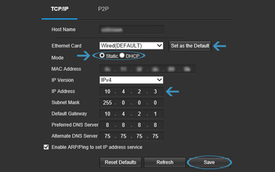 Reset Your IP Camera by Web Interface